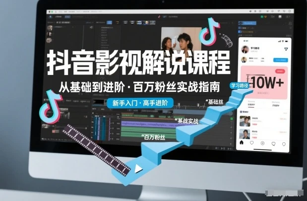 【精】抖音百万粉丝影视解说课程,基础到进阶课,适合新手和进阶学习 【精】抖音百万粉丝影视解说课程,基础到进阶课,适合新手和进阶学习