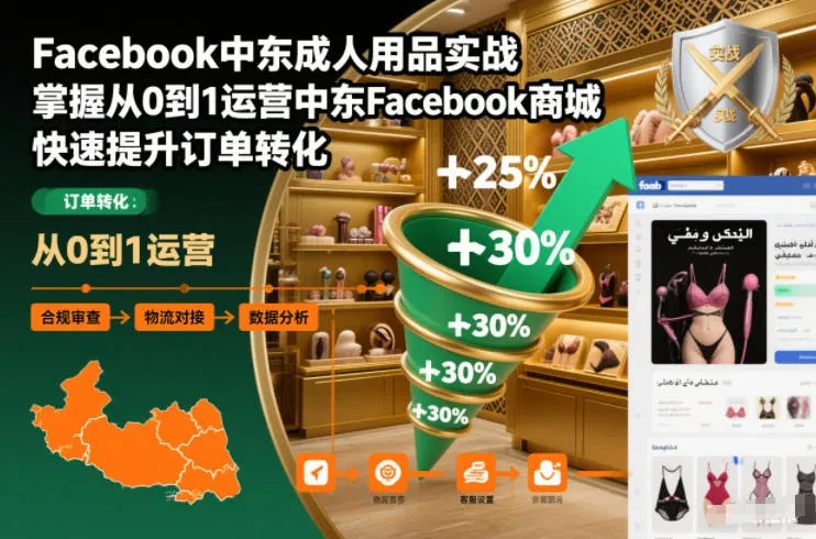 【精】Facebook中东成人用品实战,掌握从0到1运营中东Facebook商城,快速提升订单转化 【精】Facebook中东成人用品实战,掌握从0到1运营中东Facebook商城,快速提升订单转化