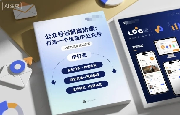 【精】公众号运营高阶课，打造一个优质IP公众号