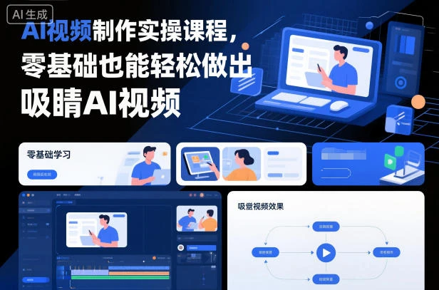 【精】AI视频制作实操课程,零基础也能轻松做出吸睛AI视频 【精】AI视频制作实操课程,零基础也能轻松做出吸睛AI视频