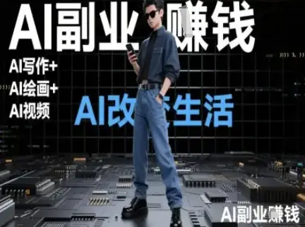AI改变生活(Ai写作+AI绘画+Ai视频)，AI副业挣钱