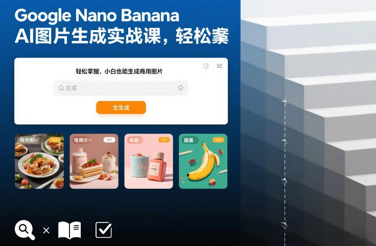 【精】Google Nano Banana AI图片生成实战课，轻松掌握，小白也能生成商用图片