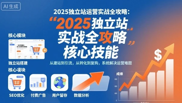 【精】2025独立站运营实战全攻略,一站式掌握独立站运营核心技能 【精】2025独立站运营实战全攻略,一站式掌握独立站运营核心技能