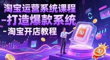 淘宝运营系统课程-打造爆款系统-淘宝开店教程 淘宝运营系统课程-打造爆款系统-淘宝开店教程