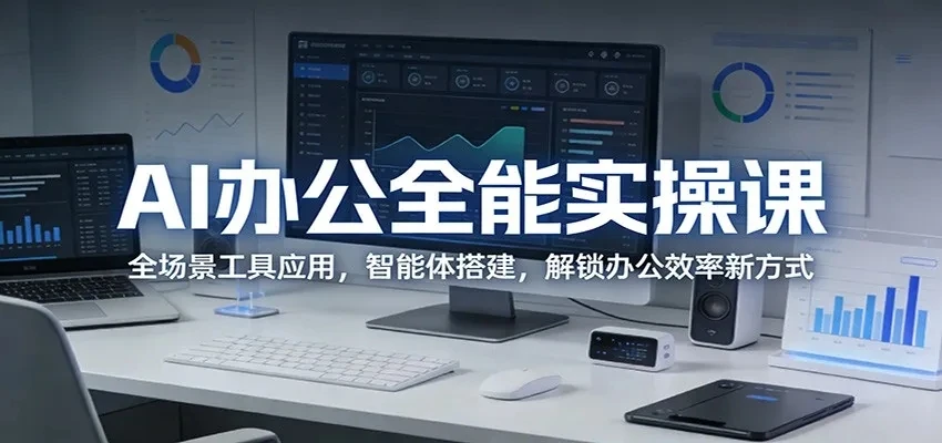【精】AI办公全能实操课：全场景工具应用，智能体搭建，解锁办公效率新方式