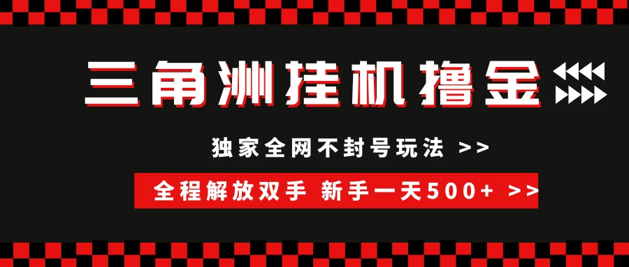 三角洲全自动挂机，独家不封号玩法，单窗口20+
