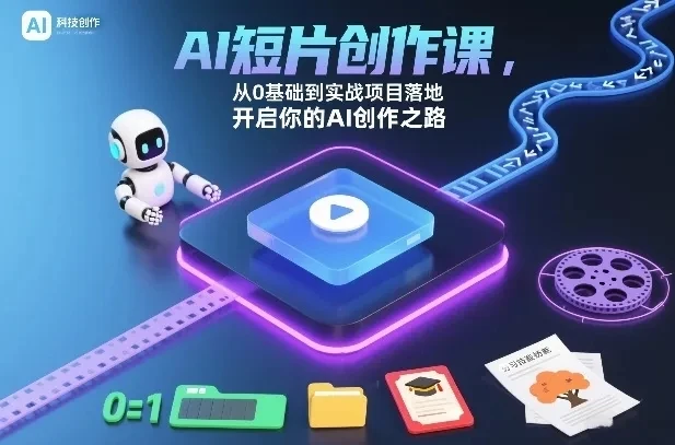 【精】AI短片创作课，从0基础到实战项目落地，开启你的AI创作之路