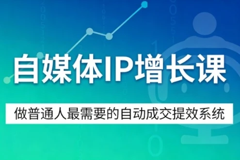 【精】赢在开端·自媒体IP增长课，做普通人最需要的自动成交提效系统