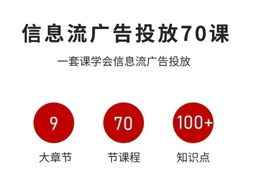 【精】信息流广告投放实战70课,一套课学会信息流广告投放,迄今为止,最系统化教程 【精】信息流广告投放实战70课,一套课学会信息流广告投放,迄今为止,最系统化教程