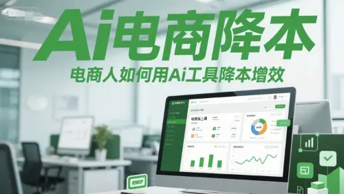Ai电商降本增效线上课,电商人如何用Ai工具降本增效 Ai电商降本增效线上课,电商人如何用Ai工具降本增效