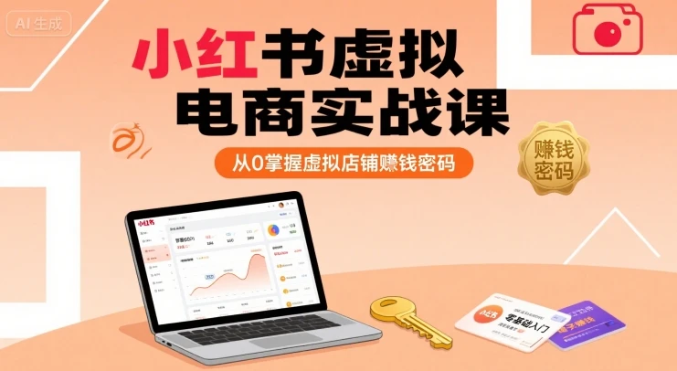 【精】小红书虚拟电商实战课,从0掌握虚拟店铺賺钱密码 【精】小红书虚拟电商实战课,从0掌握虚拟店铺賺钱密码
