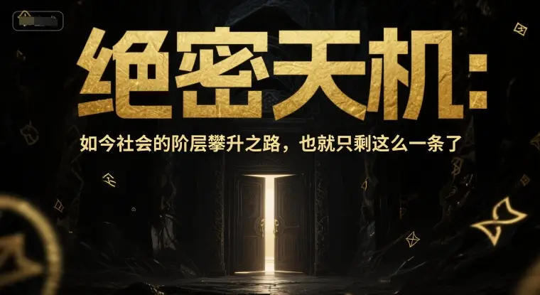 付费文章:绝密天机:如今社会的阶层攀升之路,也就只剩这么一条了 付费文章:绝密天机:如今社会的阶层攀升之路,也就只剩这么一条了