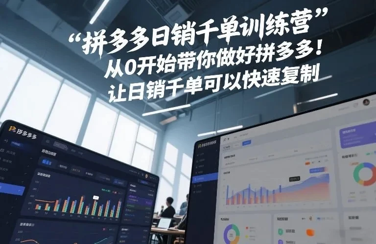 【精】白凤电商·拼多多日销千单训练营，从0开始带你做好拼多多，让日销千单可以快速复制(更新26年3月)