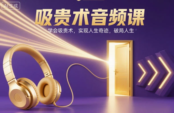 【精】吸贵术音频课,学会吸贵术,实现人生奇迹,破局人生 【精】吸贵术音频课,学会吸贵术,实现人生奇迹,破局人生