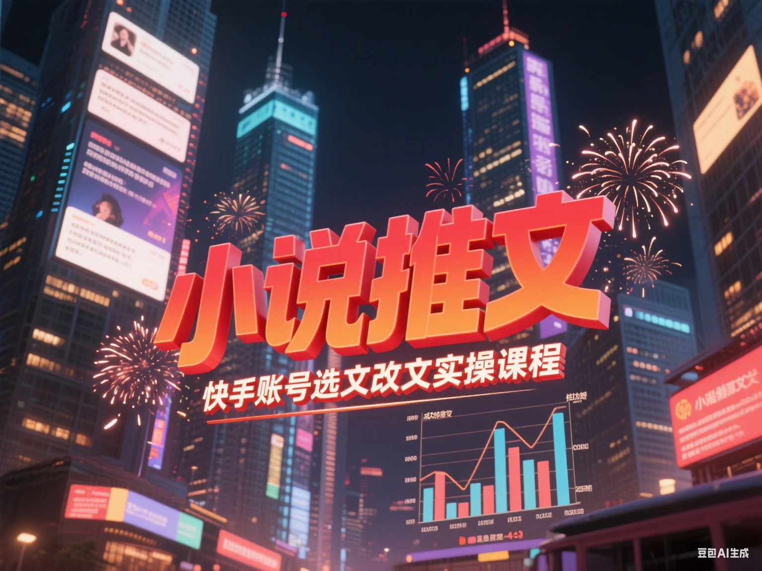 【精】小说推文 快手账号选文改文实操课程